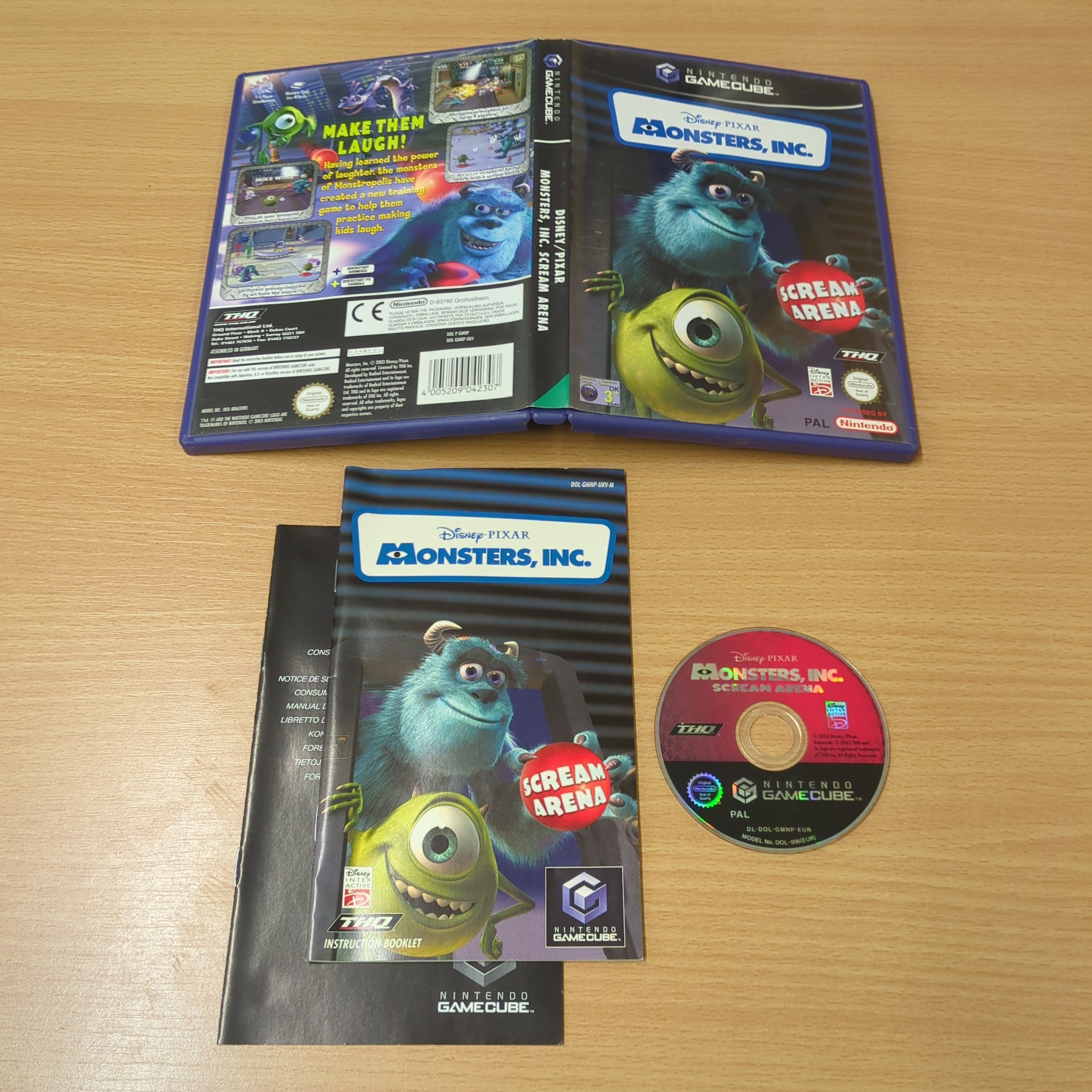 Disney/Pixar Monsters, Inc. Scream Arena Nintendo GameCube game Disney/Pixar Monsters, Inc. Scream Arena Nintendo GameCube game